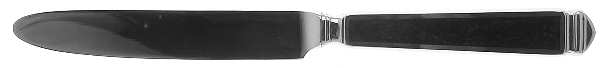 Krystallos-Black (Stainless, Glossy) New French Hollow Knife