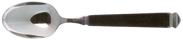 Krystallos-Black (Stainless, Glossy) Place/Oval Soup Spoon