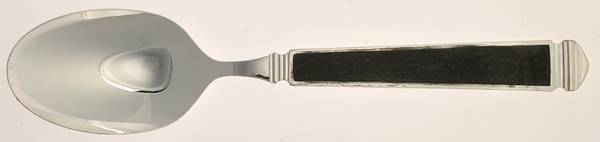 Krystallos-Black (Stainless, Glossy) Tablespoon (Serving Spoon)