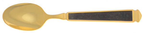 Krystallos-Black (Gold Electroplate) Place/Oval Soup Spoon
