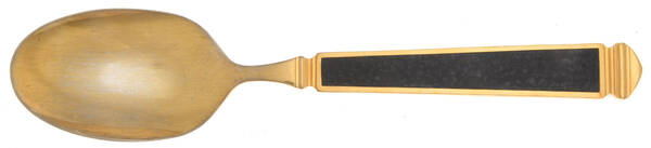 Krystallos-Black (Gold Electroplate) Tablespoon (Serving Spoon)