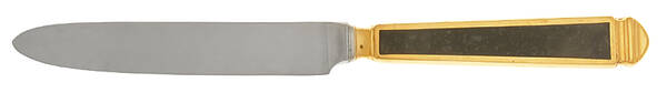 Krystallos-Black (Gold Electroplate) New French Hollow Knife