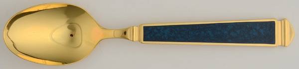 Krystallos-Cobalt Blue (Gold Electroplate) Teaspoon