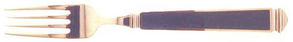 Krystallos-Cobalt Blue (Gold Electroplate) Fork