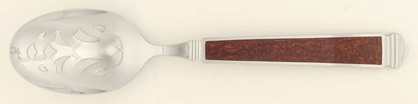 Krystallos-Cinnabar (Stainless) Pierced Tablespoon (Serving Spoon)
