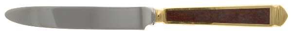 Krystallos-Cinnabar (Gold Electroplate) New French Hollow Knife