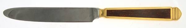 Krystallos-Cinnabar (Stainless, Gold Accent) New French Hollow Knife