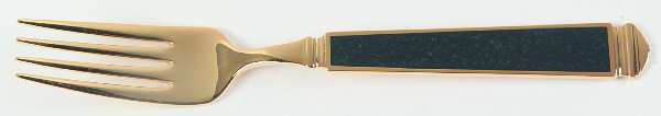 Krystallos-Malachite (Gold Electroplate) Individual Salad Fork