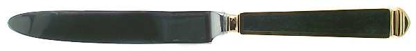 Krystallos-Malachite (Gold Electroplate) New French Hollow Knife