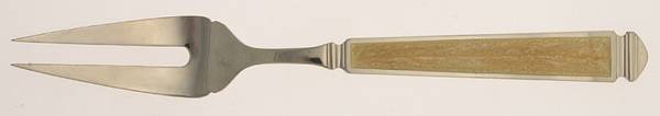 Krystallos-Pearl (Stainless) Large Solid Cold Meat Serving Fork