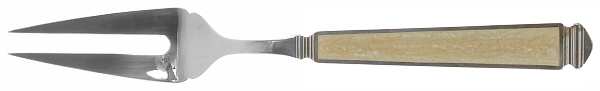 Krystallos-Pearl (Silverplate) Large Solid Cold Meat Serving Fork