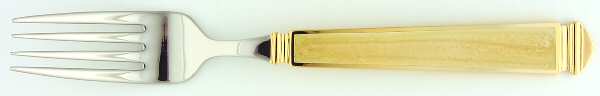 Krystallos-Pearl (Stainless, Gold Accent) Fork