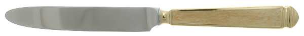 Krystallos-Pearl (Stainless, Gold Accent) New French Hollow Knife