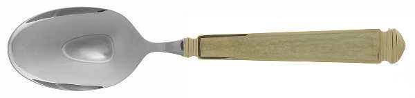 Krystallos-Pearl (Stainless, Gold Accent) Tablespoon (Serving Spoon)