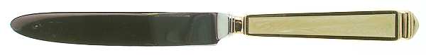Krystallos-Pearl (Gold Electroplate) New French Hollow Knife