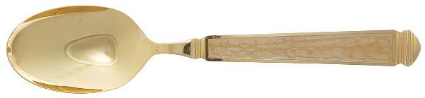 Krystallos-Pearl (Gold Electroplate) Tablespoon (Serving Spoon)