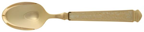 Krystallos-Pearl (Gold Electroplate) Place/Oval Soup Spoon