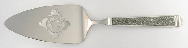 Krystallos-Slate Blue (Stainless) Solid Pastry Server