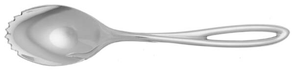 L'Fleur (Stainless, Glossy) Fruit/Orange Spoon Individual, Serrated Bowl HC