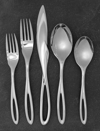 L'Fleur (Stainless, Glossy) 5 Piece Place Setting