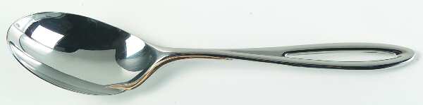 L'Fleur-Gold (Stainless, Gold Accent) Tablespoon (Serving Spoon)
