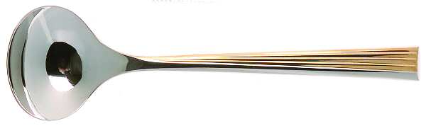 Linear-Gold (Stainless, Gold Accent) Sugar Spoon