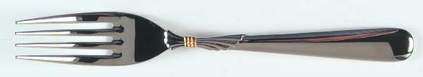 Lindi (Stainless, Gold Knot Accent) Individual Salad Fork