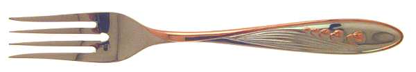 Lily of The Valley-Gold (Stainless, Goldac) Individual Salad Fork