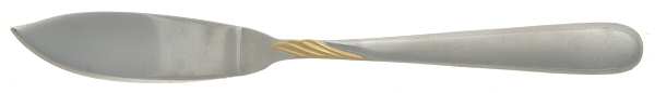 Millennium (Stainless, Gold) Flat Handle Master Butter Knife