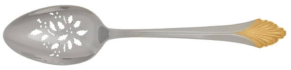 Monique Gold (Stainless-Gold Accent) Holiday Tablespoon with Pierced Bowl HC