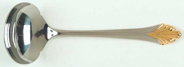 Monique Gold (Stainless-Gold Accent) Solid Gravy Ladle