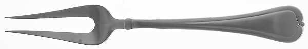 Narcissia (Stainless, Satin Finish) Large Solid Cold Meat Serving Fork