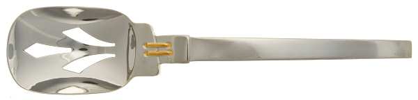 Odyssey-Gold (Stainless, Gold Accent) Pierced Tablespoon (Serving Spoon)