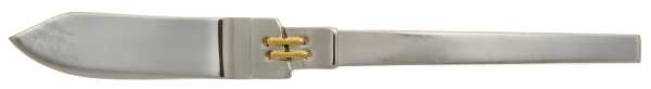 Odyssey-Gold (Stainless, Gold Accent) Flat Handle Master Butter Knife