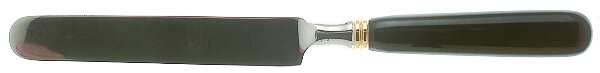 Old Denmark-Black (Stainless, Gold Accent) Blunt Hollow Knife