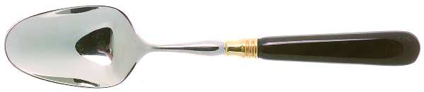 Old Denmark-Black (Stainless, Gold Accent) Teaspoon