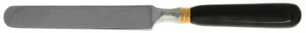 Old Denmark-Black (Stainless, Gold Accent) Hollow Handle Master Butter Knife