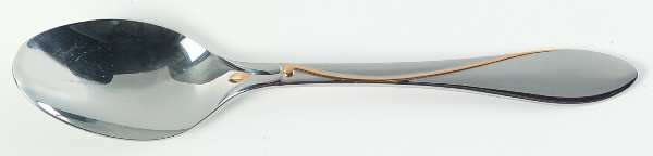 Raceme (Stainless, Gold Accent) Teaspoon