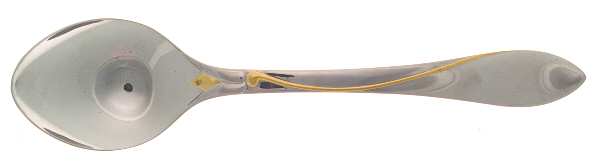 Raceme (Stainless, Gold Accent) Solid Serving Spoon
