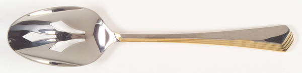 Ramona Gold (Stainless) Pierced Tablespoon (Serving Spoon)