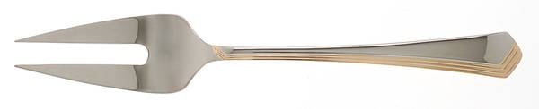 Ramona Gold (Stainless) Large Solid Cold Meat Serving Fork