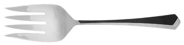 Ramona (Stainless-Black Accent) Solid Serving Fork