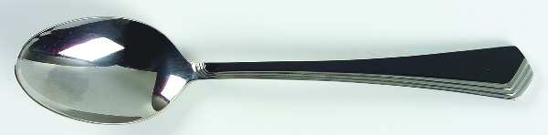 Ramona (Stainless-Black Accent) Place/Oval Soup Spoon by Yamazaki