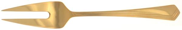Ramona (Gold Electroplate) Solid Serving Fork