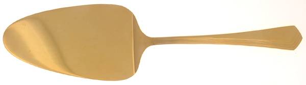 Ramona (Gold Electroplate) Solid Pastry Server