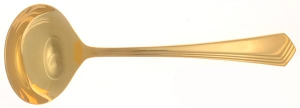 Ramona (Gold Electroplate) Solid Gravy Ladle