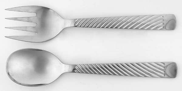 Regalia (Stainless) (2 Pc) Solid Salad Set