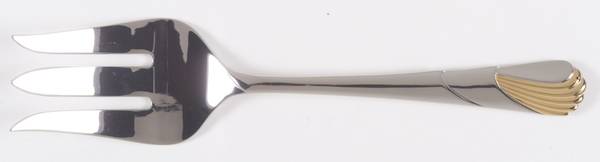 Seawinds (Stainless-Gold Accent) Solid Serving Fork