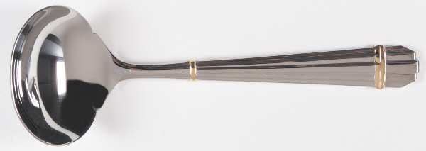 Stanford (Stainless, Gold Accent) Solid Gravy Ladle