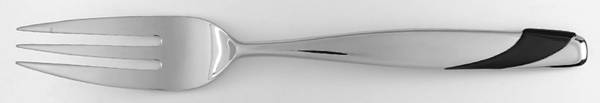 Summer Wind (Stainless-Black Accent) Large Solid Cold Meat Serving Fork